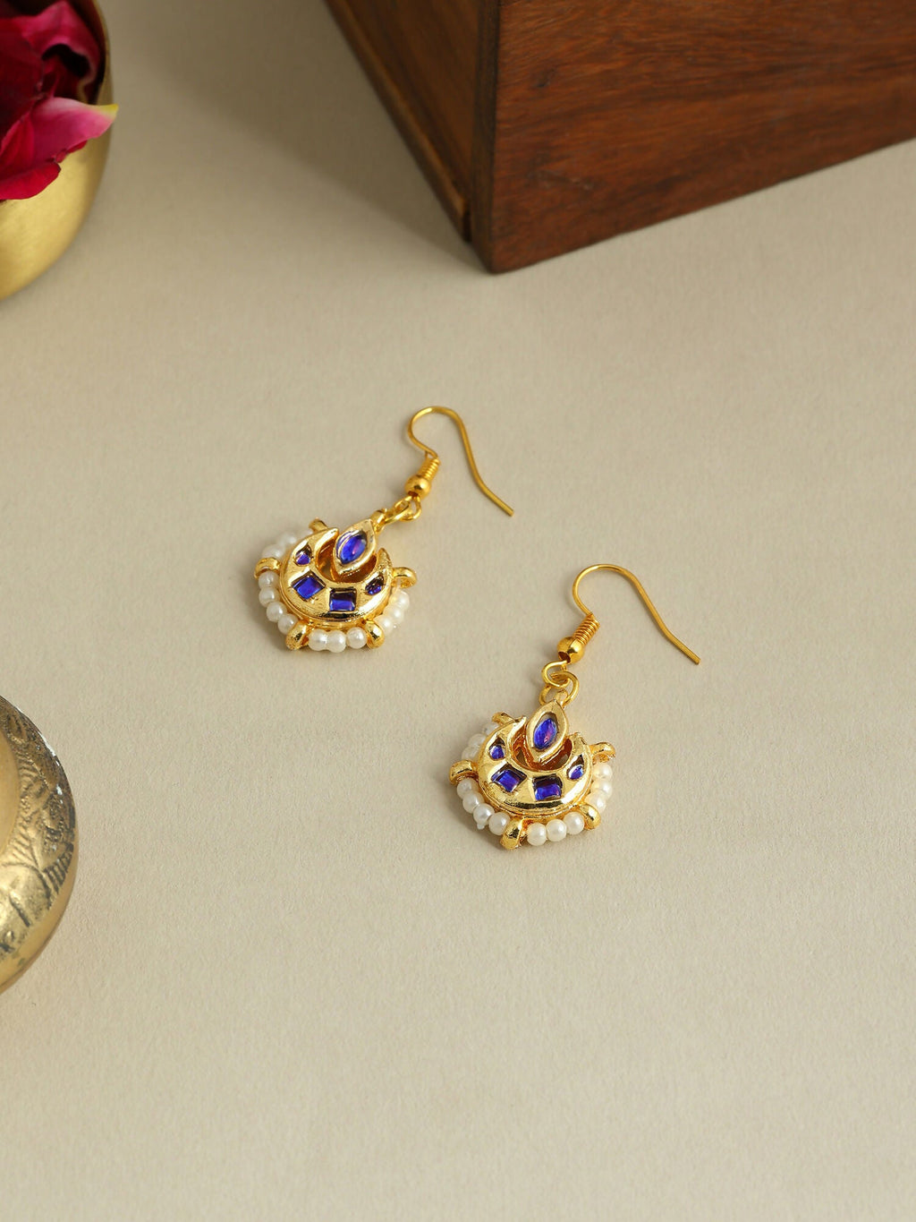 Ruby Raang Nazakat Antique Earrings - Distacart