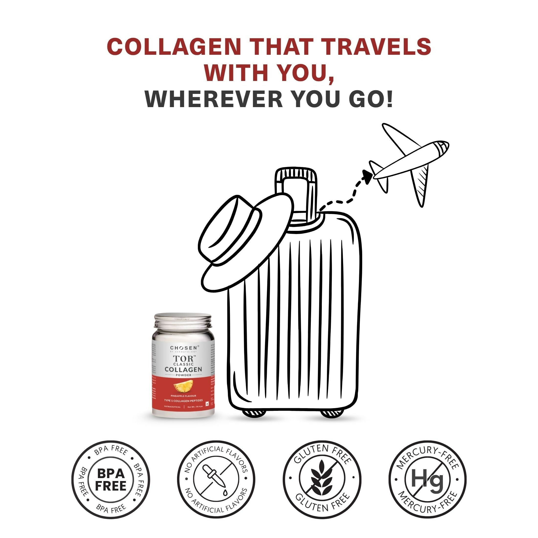 Chosen Tor Classic Marine Collagen Powder Skin Hair & Joint Health