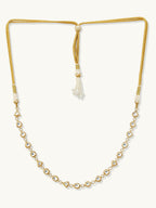 Nuyug 22K Gold-Plated Kundan & Pearl Studded Matha Patti Head Jewellery