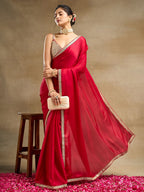 kasee Embroidered Silk Blend Saree - Distacart