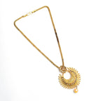 Mominos Fashion Johar Kamal Gold-Plated Brass Finish Long Necklace For Women (Golden) - Distacart