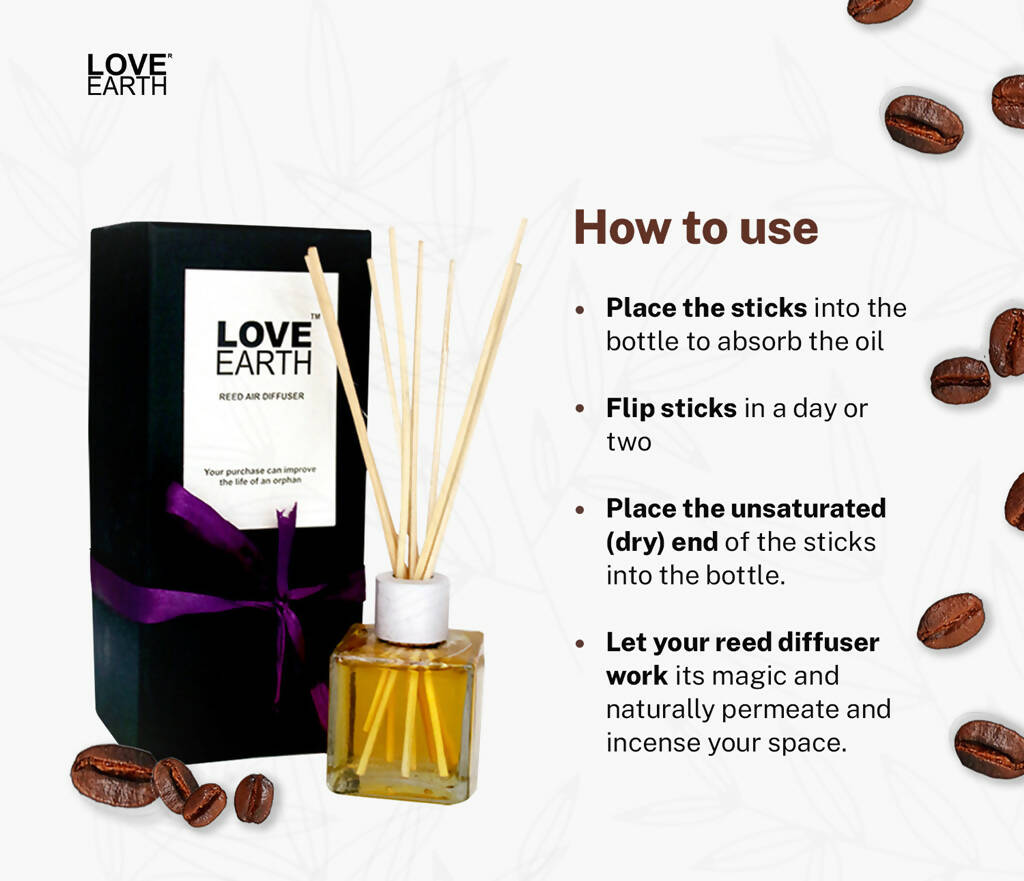 Love Earth Reed Diffuser-Coffee