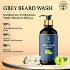 Ivory Natural Grey Beard Wash For Beard Graying And Restoring Beard'S Natural Black Shade - Distacart