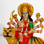 Tied Ribbons Nav Durga Devi Sherawali Mata Murti Statue