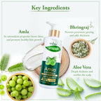 VI-JOHN Prakritik Amla & Bhringraj Conditioner, Vitamin C for deep-rooted care,100% Bio Actives