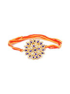 Designer kundan Rakhi - Ruby Raang - Distacart