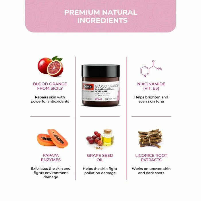 Swisse Blood Orange Brightening Cream Moisturiser