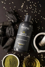 Rivona Naturals Charcoal Exfoliating Body Wash