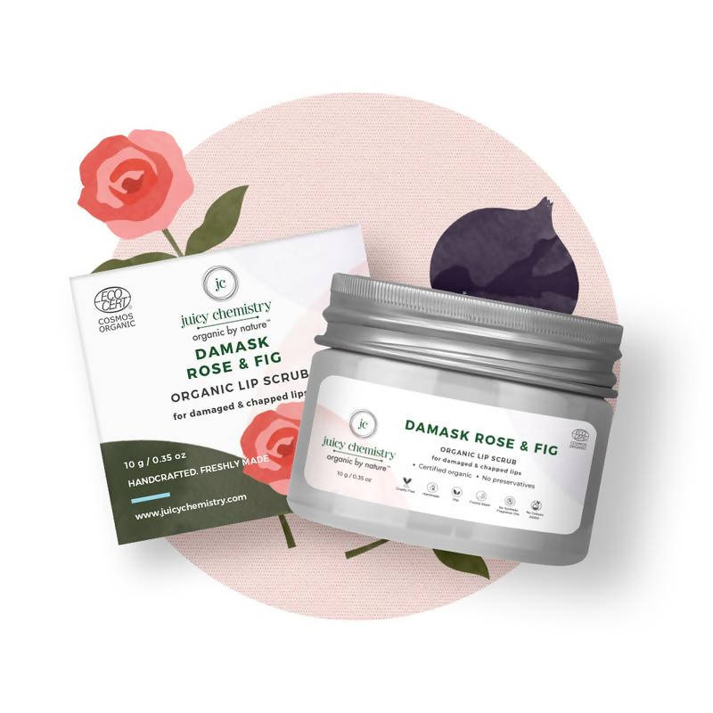 Juicy Chemistry Damask Rose & Fig Lip Scrub