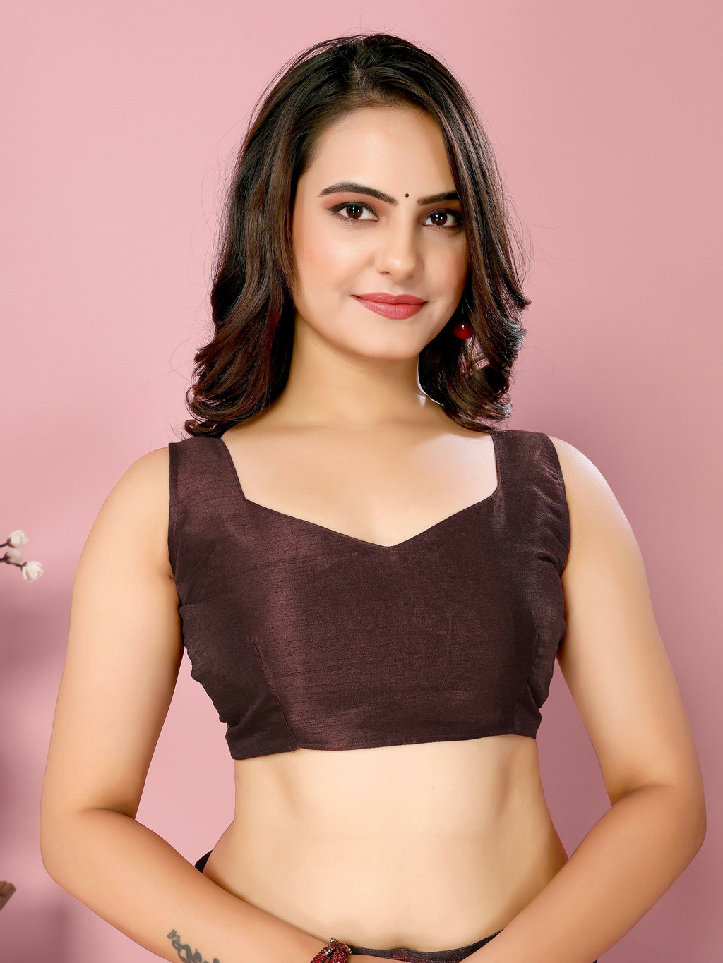 Attractive These Party Wear Ready To Wear Saree - Burgundy