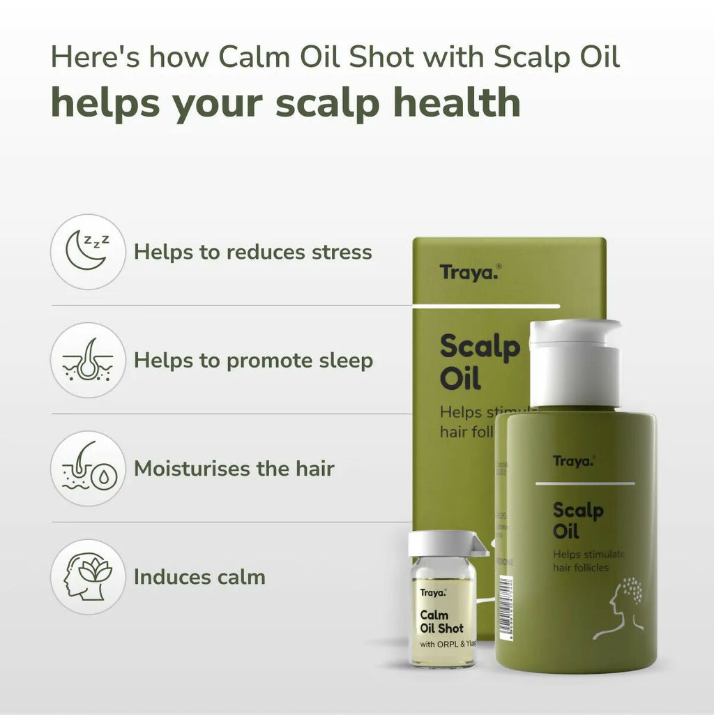 Traya Scalp Oil with Calm Oil Shot