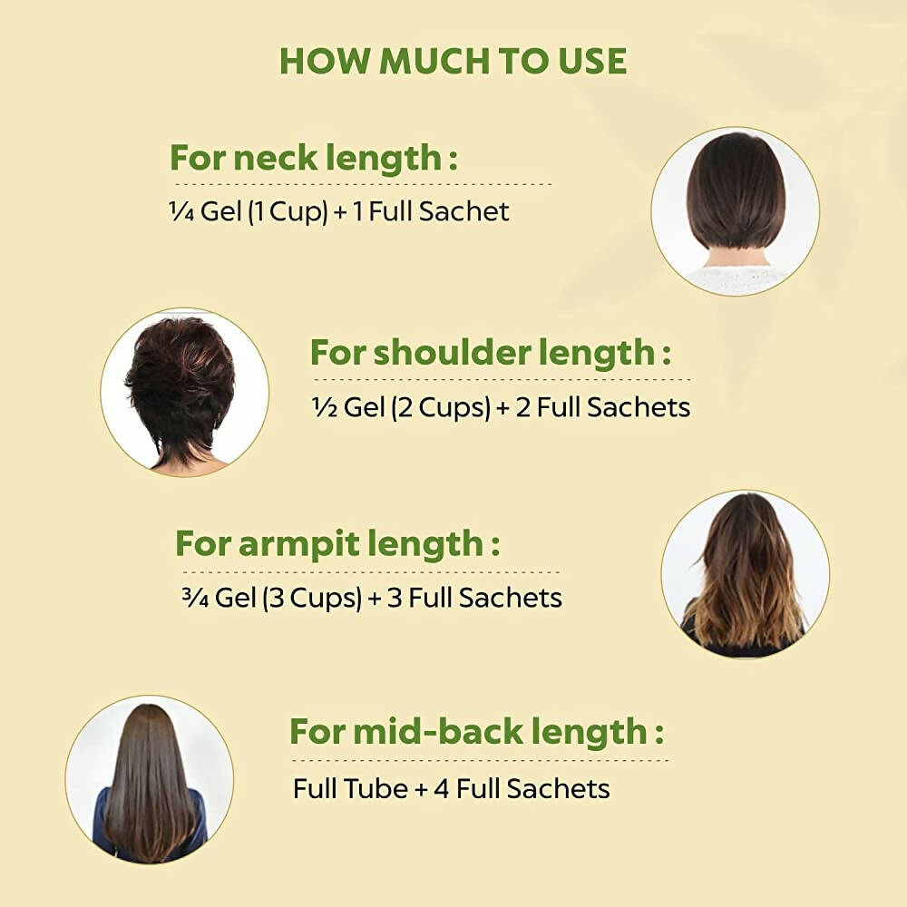 Indus Valley Damage-Free Gel Hair Color-Black - Distacart
