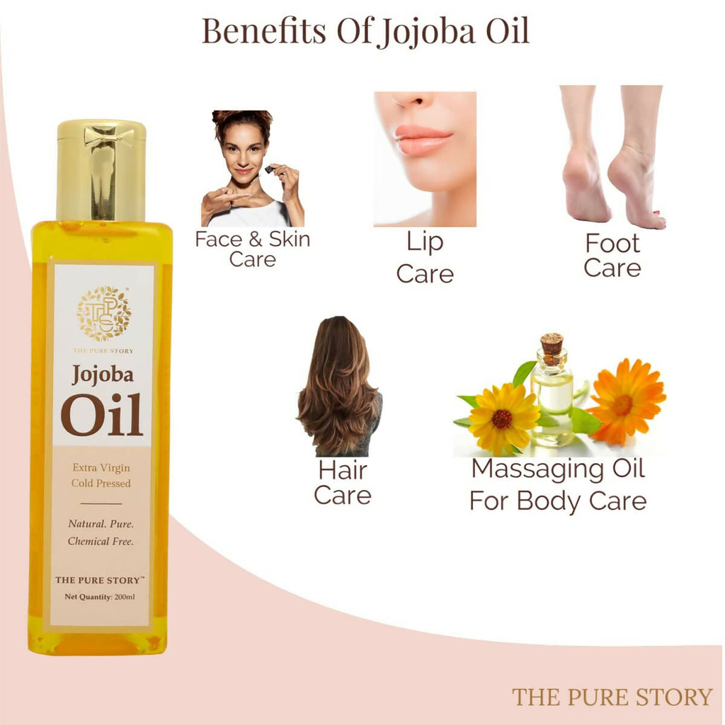 The Pure Story Natural Cold Pressed Jojoba Oil for Hair & All Body parts - Distacart
