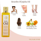 The Pure Story Natural Cold Pressed Jojoba Oil for Hair & All Body parts - Distacart