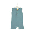 Sunshine Baby Cute Organic Muslin Cotton Sleeveless Knee Length Rompers - Teal