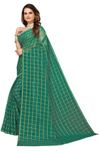 Vamika Green Jari Work Chiffon Saree (GARVITA GREEN) - Distacart