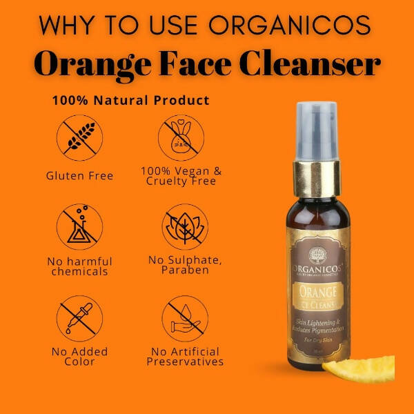 Organicos Orange Face Cleanser - Distacart