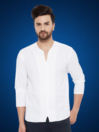 Even Apparels Men's Pure Cotton White Kurta