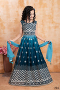Wedding Designer Rama Georgette Kidswear Lehenga - Aaradhna
