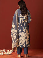 Indo Era Women Floral Printed Beads and Stones Kurta with Trousers & Dupatta Kurta Sets - Distacart