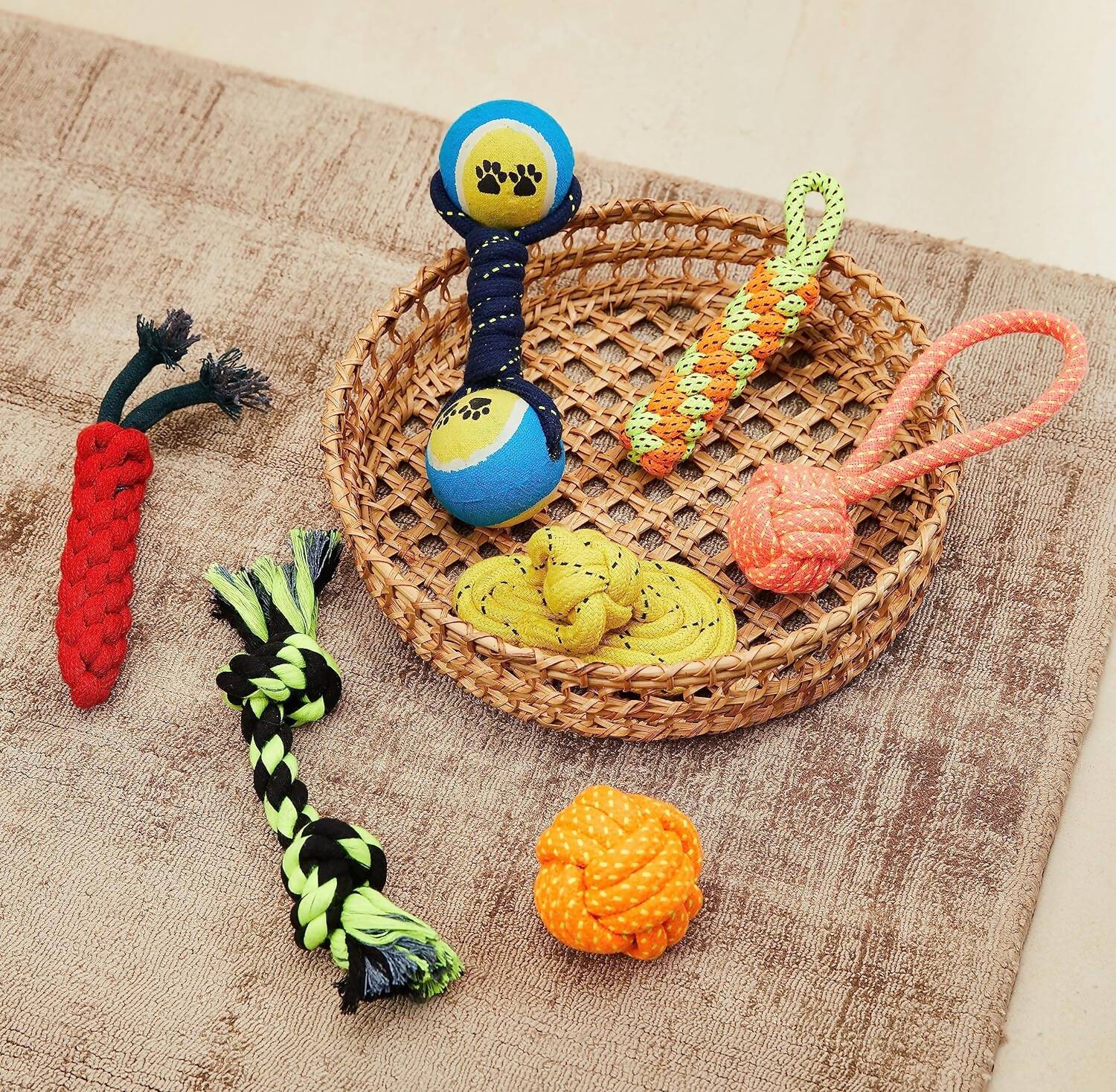Durable Rope Chewing Dog Toys Combo