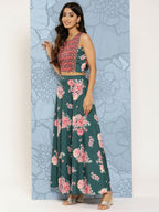 Ahalyaa Women's Traditional wear Lehenga Choli - Green