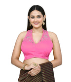Joban Fashion Women's Baby Pink Embroidered Stitched Blouse - Distacart
