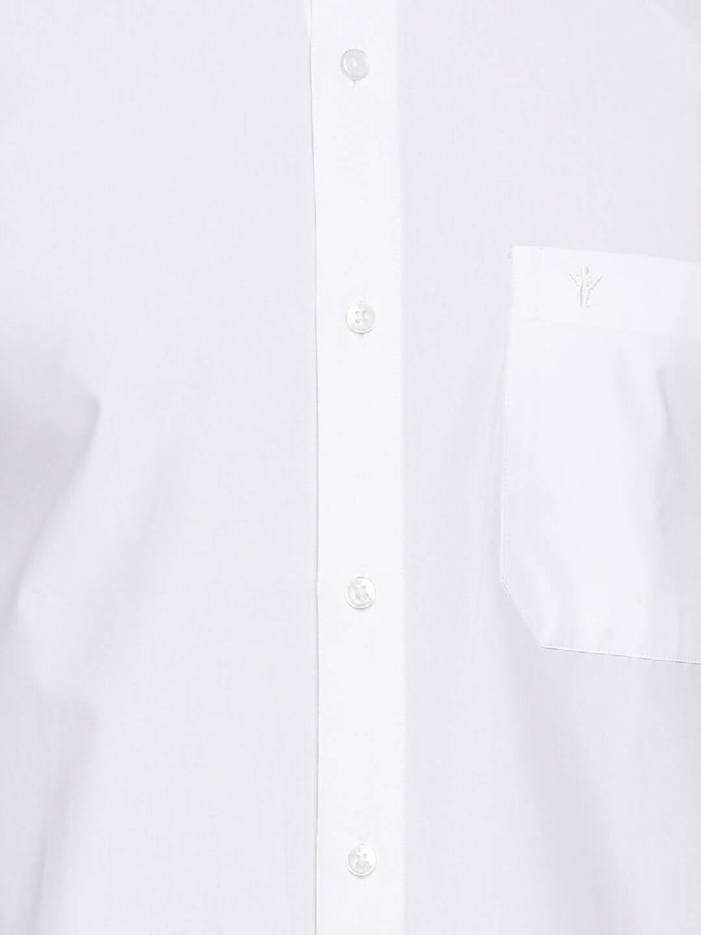 Ramraj Cotton Mens Full Sleeve Formal Poly Cotton White Shirt