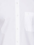 Ramraj Cotton Mens Full Sleeve Formal Poly Cotton White Shirt