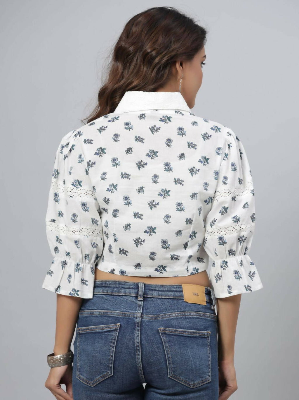 Juniper Women's White Printed Top - Distacart