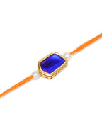 Designer kundan Rakhi - Ruby Raang - Distacart
