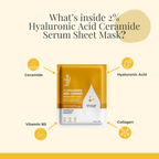 Bake 2% Hyaluronic Acid + Ceramide Serum Sheet Mask - Distacart