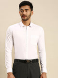 Ramraj Cotton Mens Full Sleeve White Shirt Plus Size - 100% Cotton