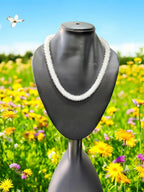 Inhanns Noor-E-Jalwa – Handmade Crystal Bead Necklace -Adjustable - White Only Necklace