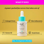 Chemist At Play Pore Minimizing Face Serum For Oily Skin with Visible Pores, Controls Excess Sebum, Oil Production
