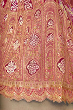 Kesar Fab Pink Banarasi Silk Embroidered Lehenga
