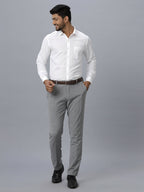 Ramraj Cotton Mens Full Sleeve Formal 100 % Cotton White Shirt