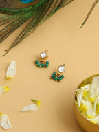 Ruby Raang Diamond Pearl Dangling Earrings - Distacart