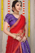 DEIANA'S Beautiful Pure Jari Silk Weaving Lehengha Choli - Purple