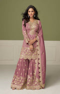 Anaita Peach Real Shimmer Readymade Suit with Embroidery & Real Mirror Work - Distacart