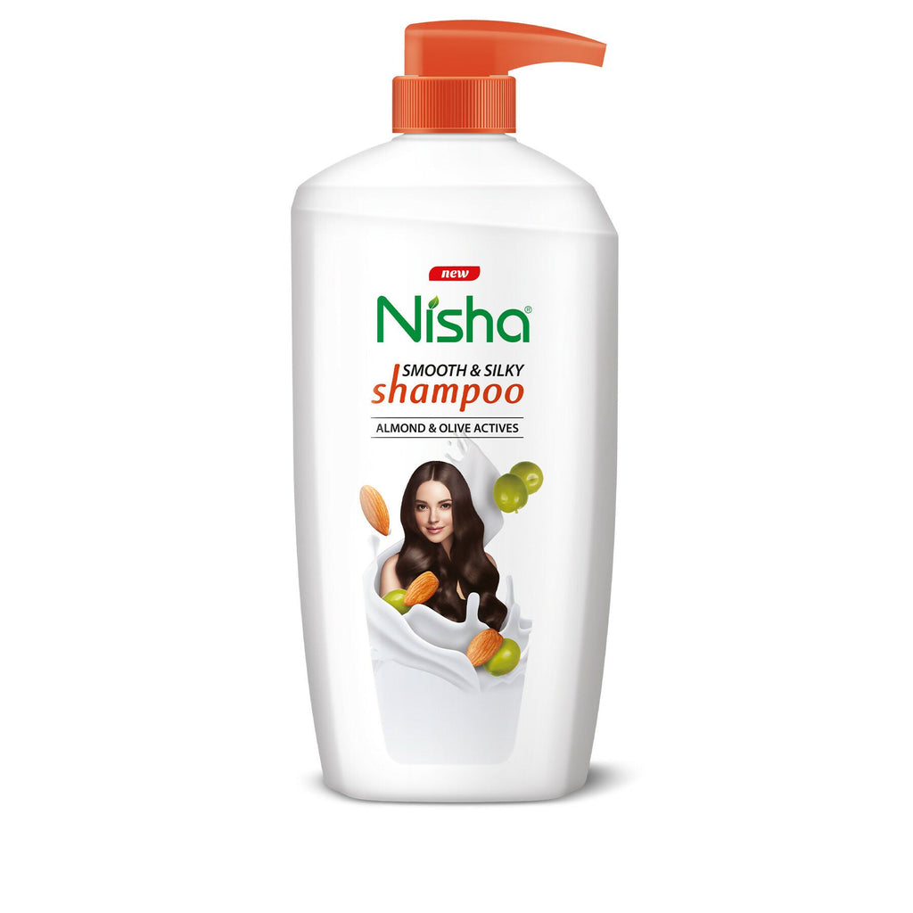 Nisha Almond And Olive Shampoo For Women & Men - Distacart