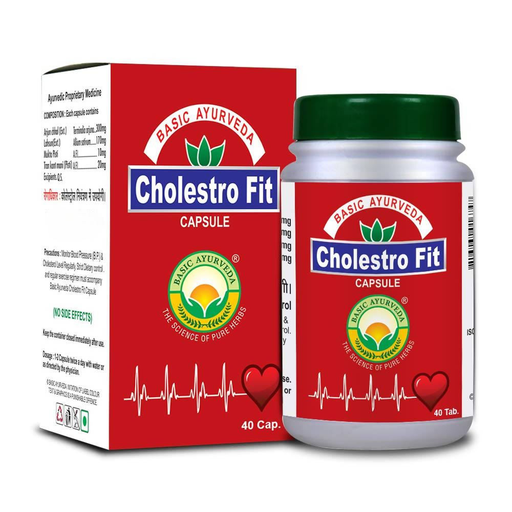 Basic Ayurveda Cholestro Fit Capsule - Distacart