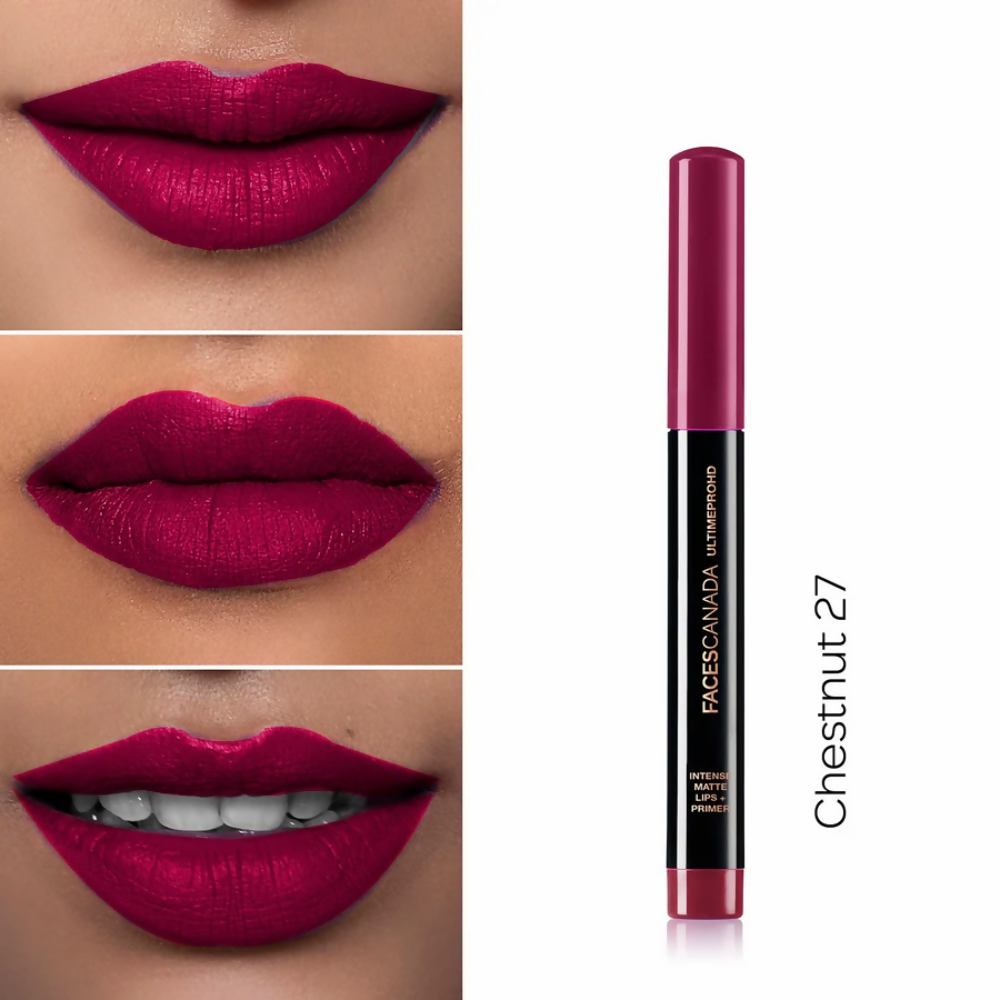 Faces Canada Ultime Pro HD Intense Matte Lips + Primer - Chestnut 27