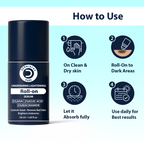 Dermistry AHA Kojic Acid Licorice Niacinamide Underarms Lightening Deodorant Roll On Serum Dark Spots Pigmentation - Distacart