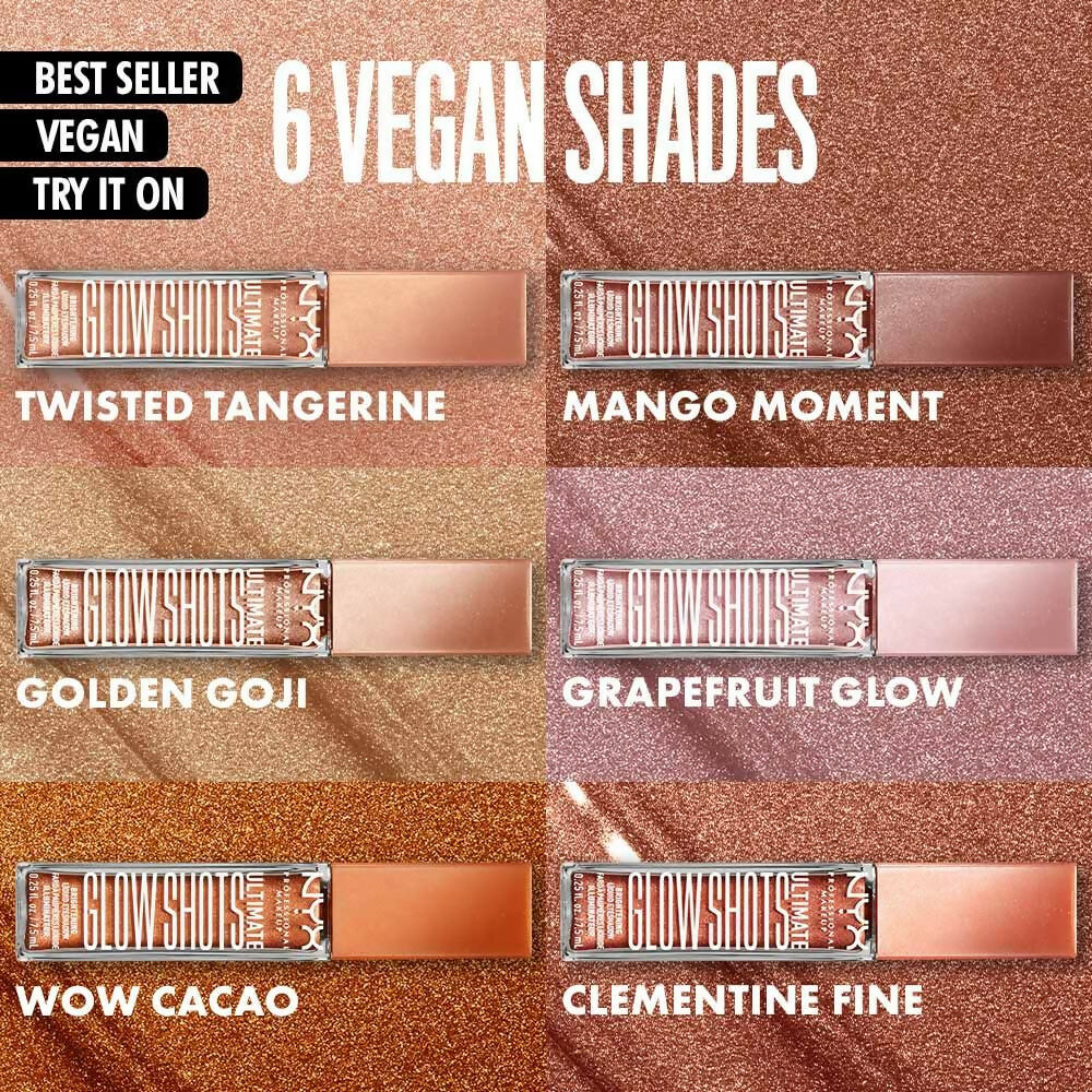 NYX Professional Makeup Ultimate Glow Shots Liquid Eyeshadow - Mango Moment