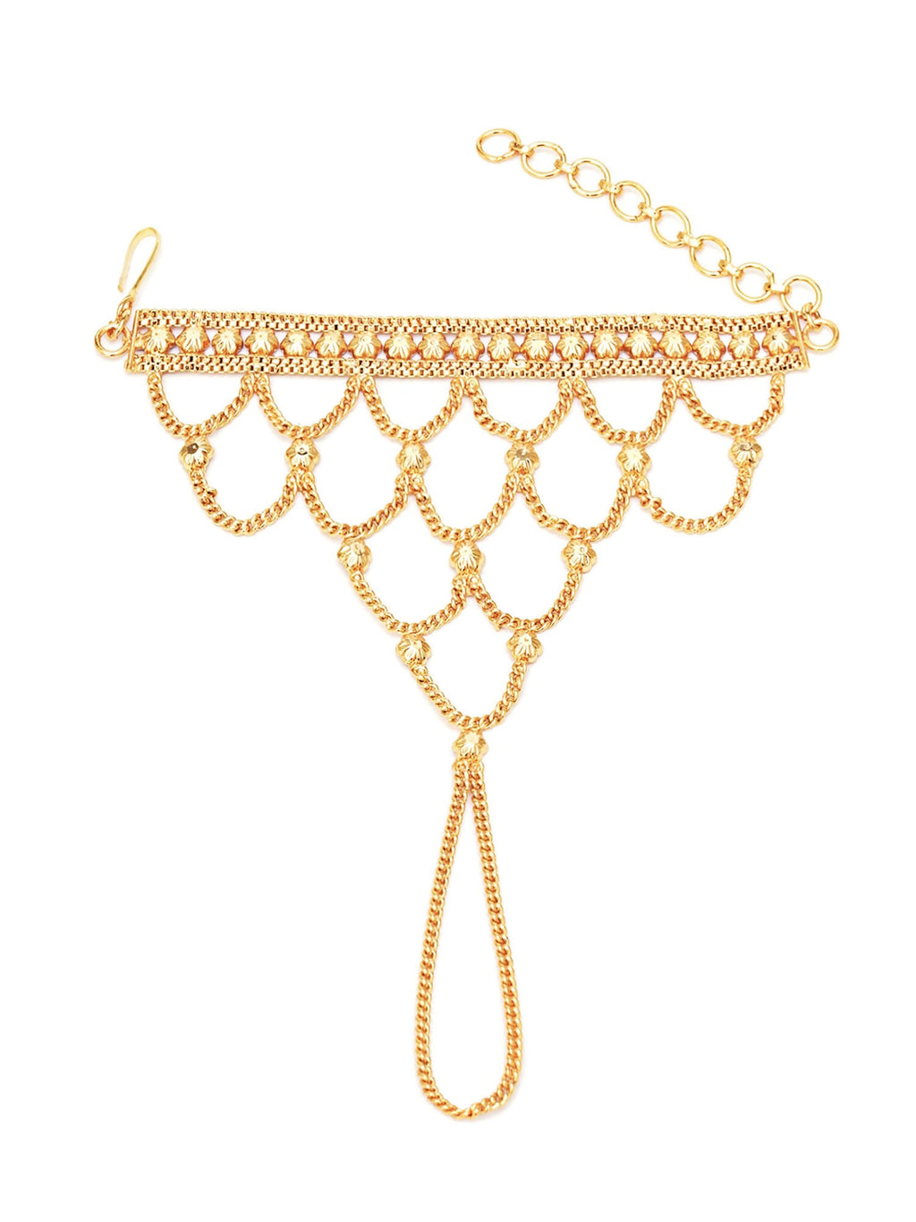 Golden Haathphool (Gold) - Ruby Raang - Distacart
