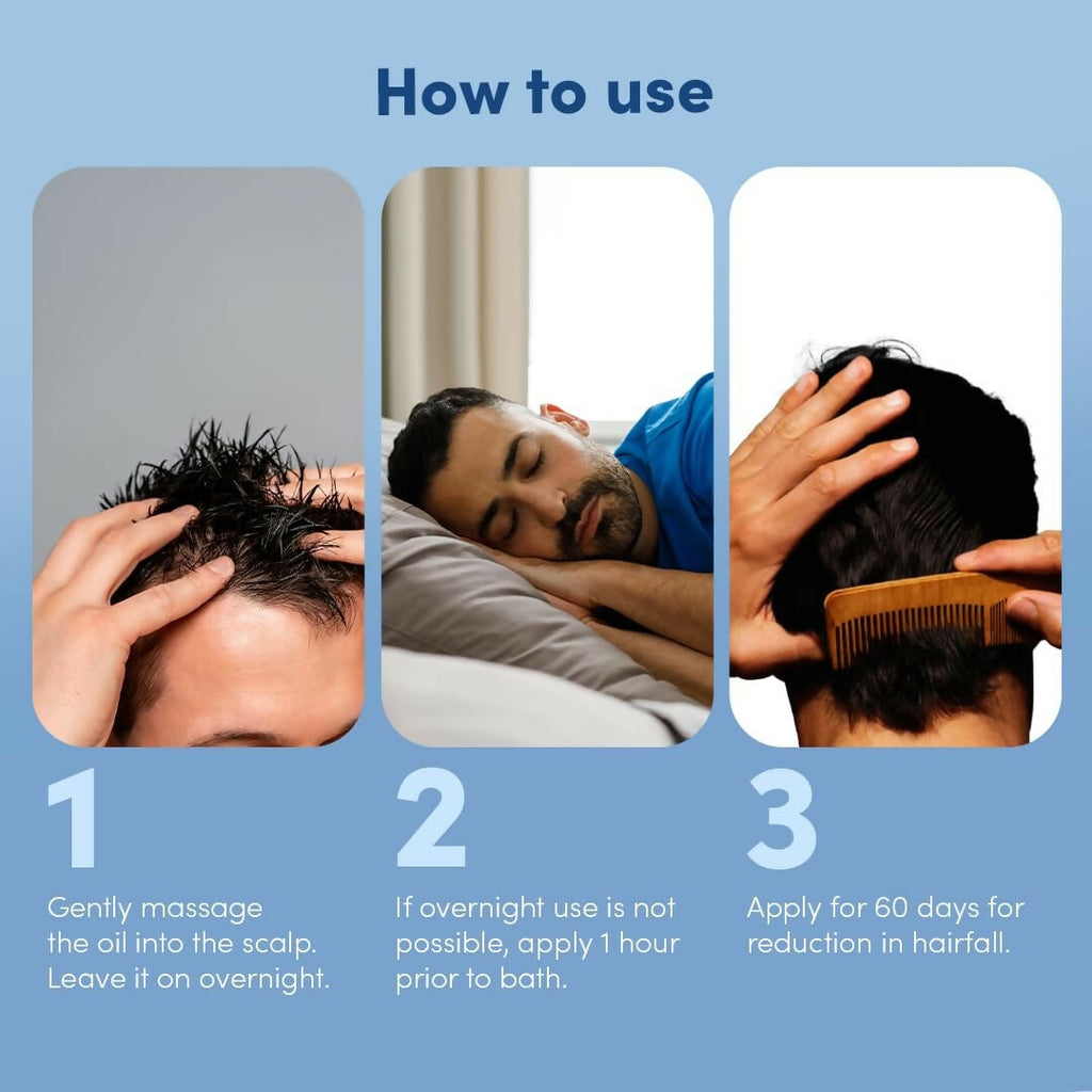 Man Matters Hair Oil With Rosemary, Onion, Bhringraj, Shikkai, Brahmi & Amla Oils