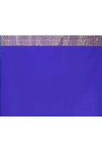 Joban Fashion Ink Blue Banarasi Soft Pure Handloom Banarasi Silk Saree
