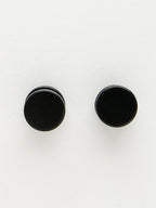 NVR Men's Black Rhodium-Plated Metal Studs Earring - Distacart