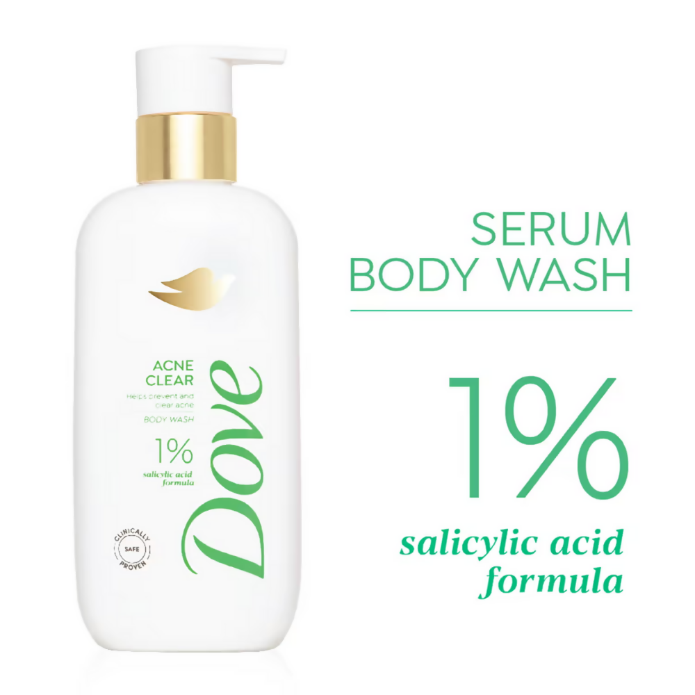 Dove Acne Clear + Exfoliate Away Serum Body Wash Combo